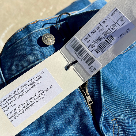 Gucci Embroidered Flared Jeans High Rise Floral Blue Denim Pants Size 28 NWT - Picture 5 of 11